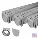 Sale! Source 1 Drainage Trench & Driveway Channel Drain With Grate – 3-Pack