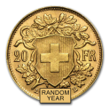 Sale! SPECIAL PRICE! Swiss Gold 20 Francs Helvetia AU (Random Year)