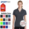 Sale! Sport Tek Womens 100% Polyester Dri-Fit Performance Polo Golf Shirt M-LST640