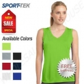 Sale! Sport-Tek Womens Sleeveless V-Neck Dri-Fit Moisture Wicking T-Shirt M-LST352