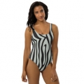 Summer Sexy One-Piece Swimsuit Printed Zebra Skin