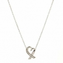 Sale! Tiffany & Co. Paloma Picasso Loving Heart Pendant Necklace 18K White Gold with