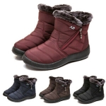 Sale! Waterproof Winter Women Shoes Snow Boots Fur-lined Slip On Warm Ankle Size US