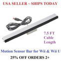 Sale! Wired Infrared Sensor Bar for Nintendo Wii Wii U Remote USA Seller